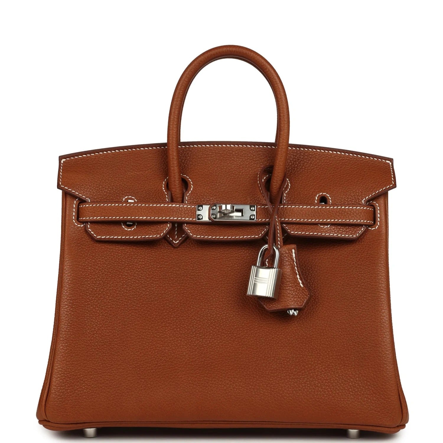 Birkin 25 Fauve Barenia Faubourg Palladium Hardware