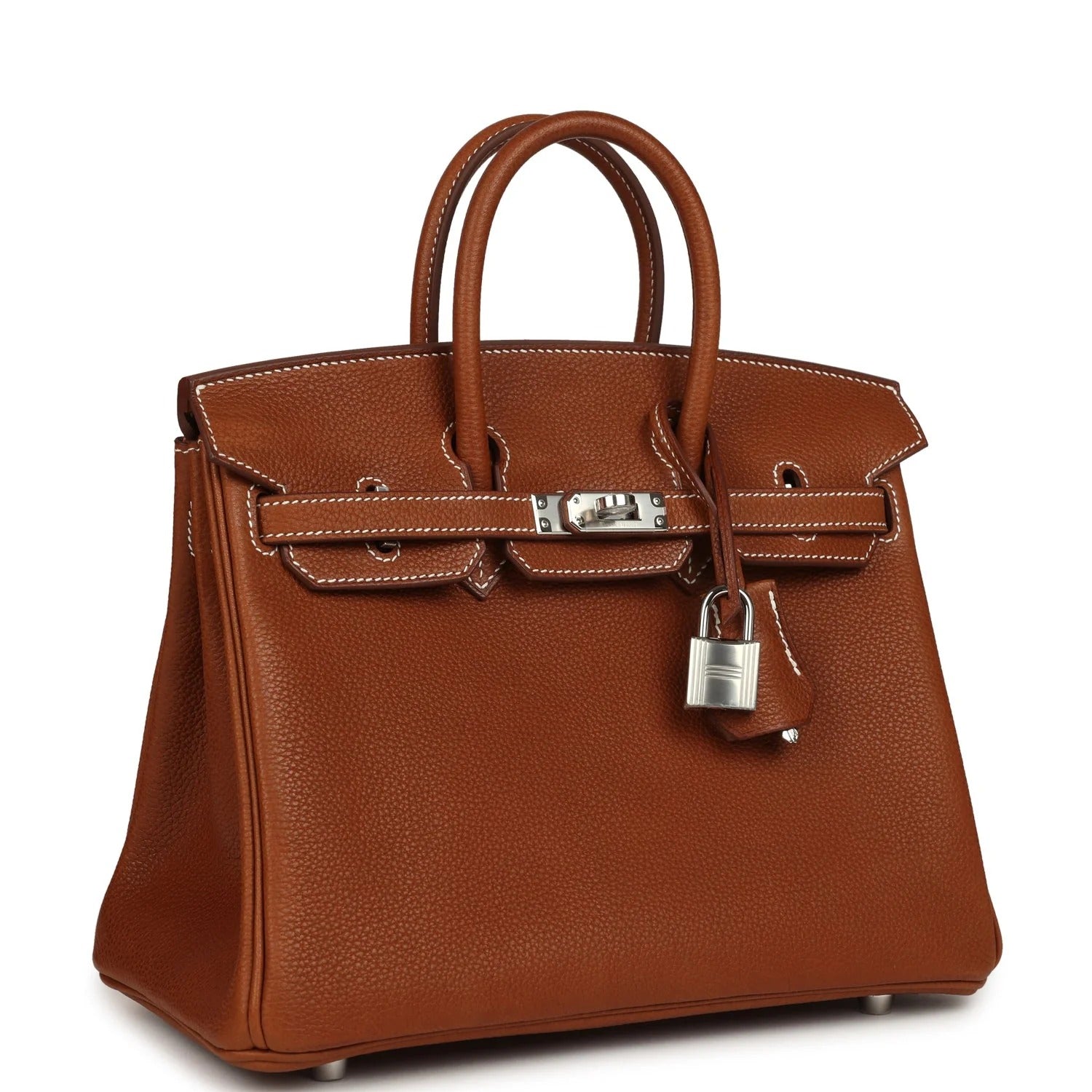 Birkin 25 Fauve Barenia Faubourg Palladium Hardware