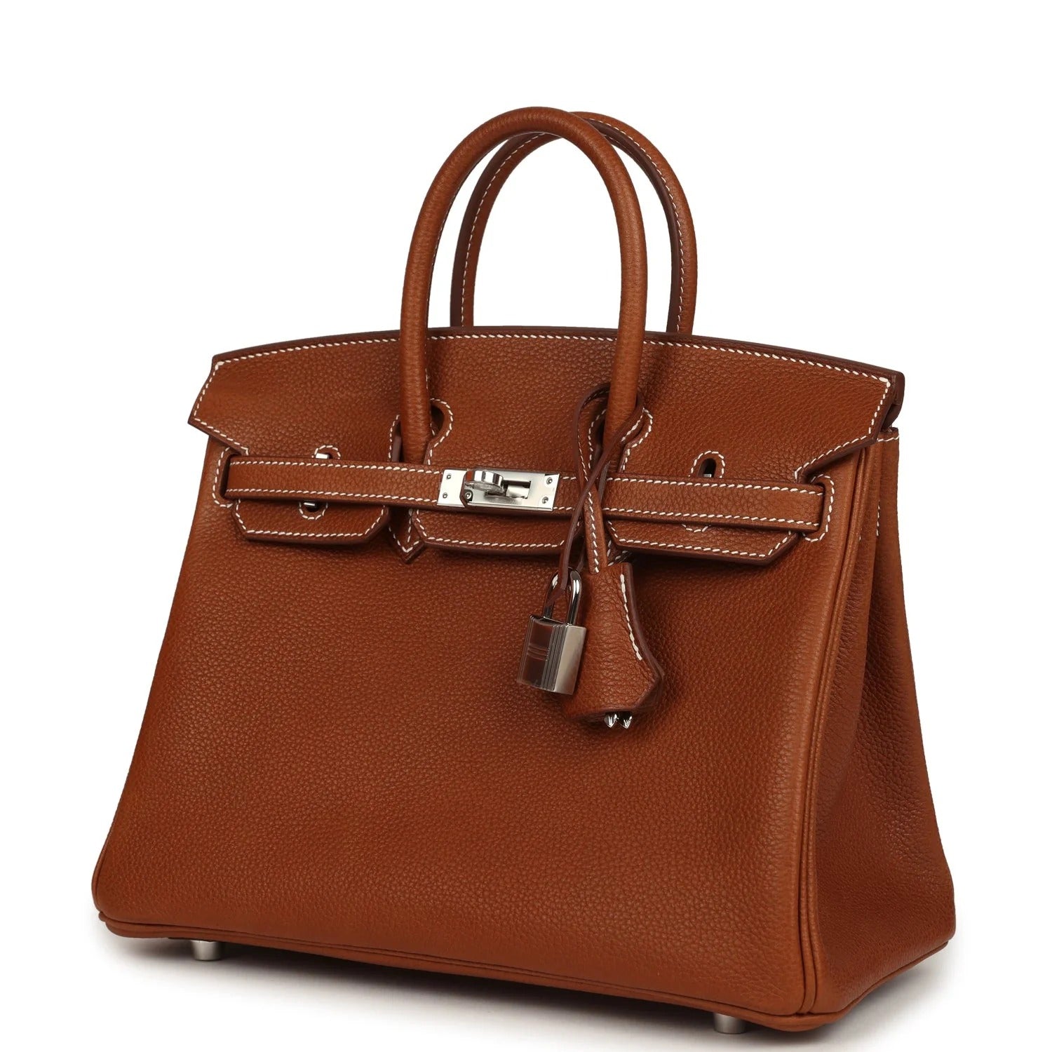 Birkin 25 Fauve Barenia Faubourg Palladium Hardware