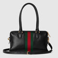 Borsetto medium boston bag in black leather