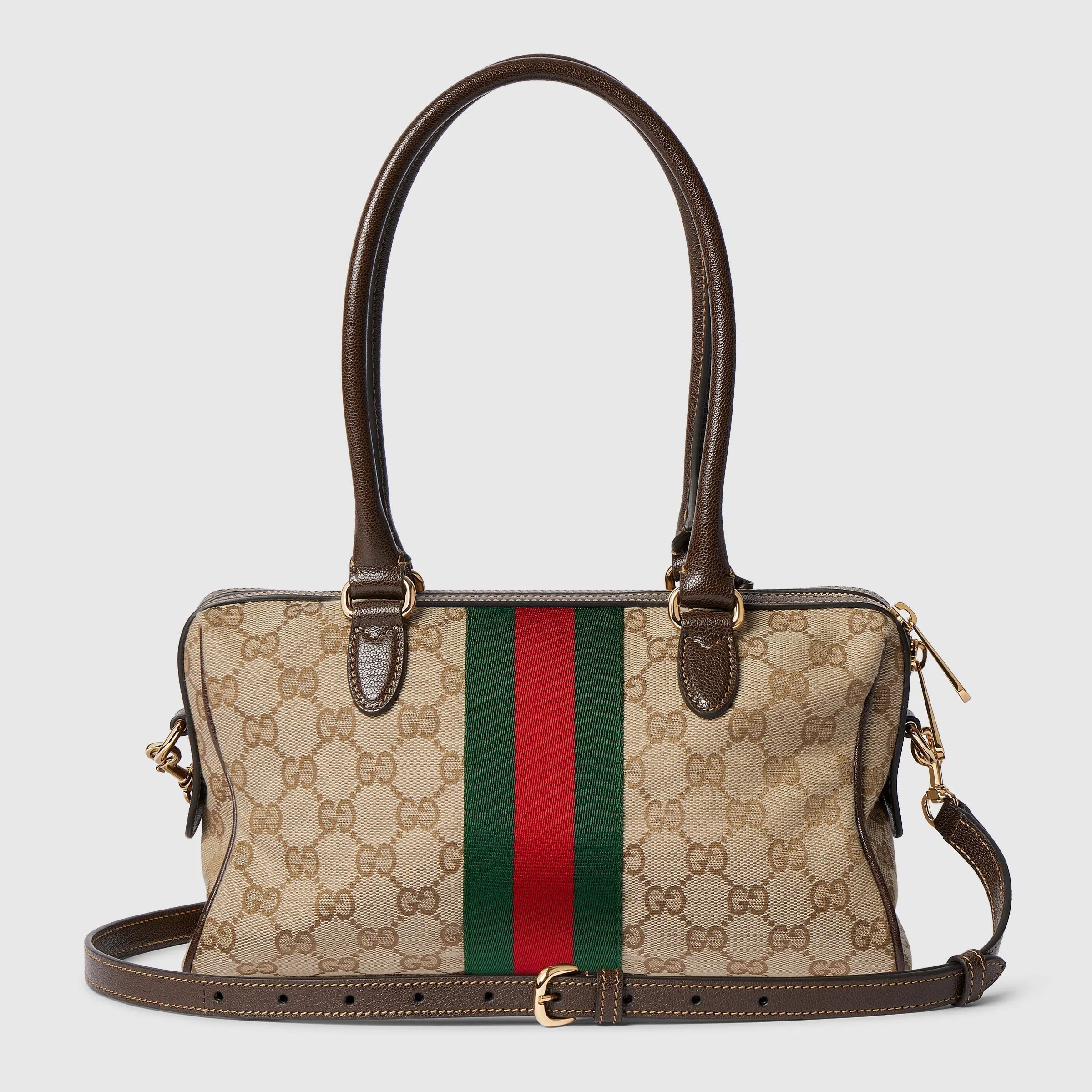 Borsetto medium boston bag in sand and brown