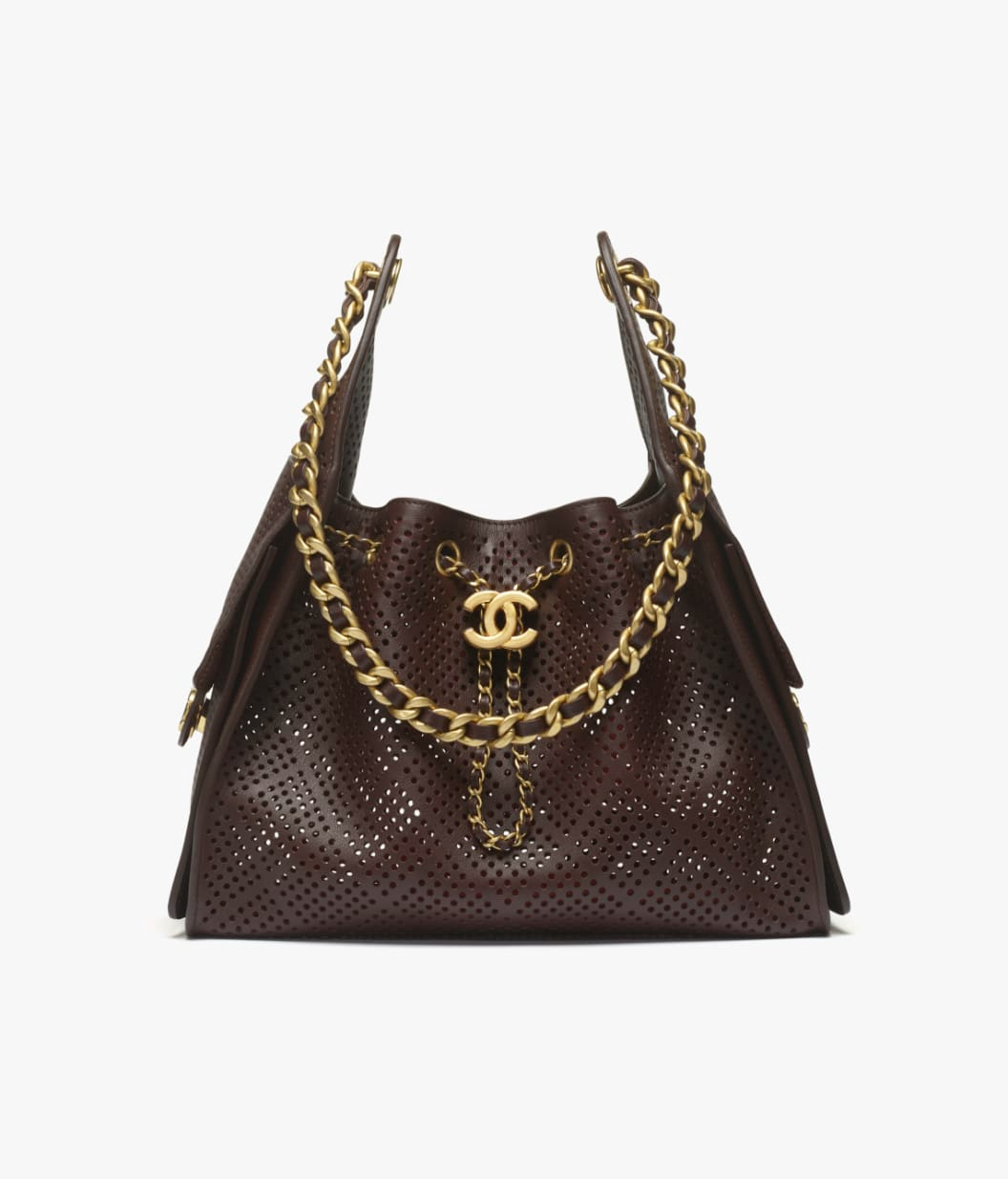 CH 25 Small Handbag  Dark Brown