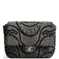 CH CC Denim Wave Flap Bag - Gray