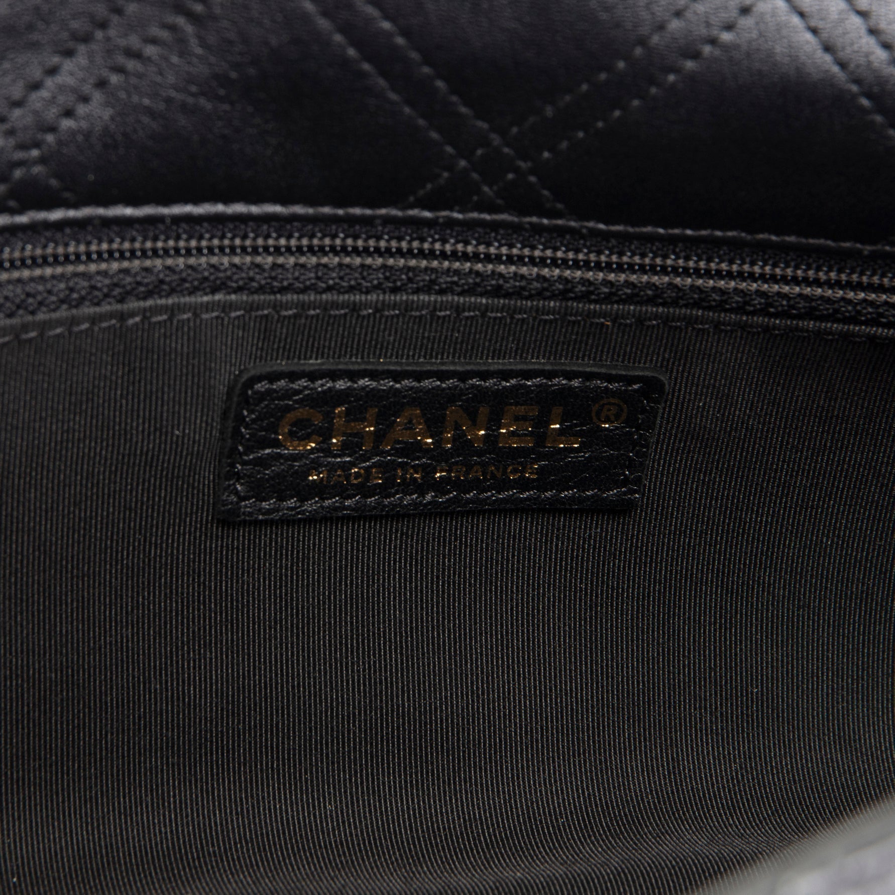 CH CC Flap Pearl Studded Quilted Lambskin - Black