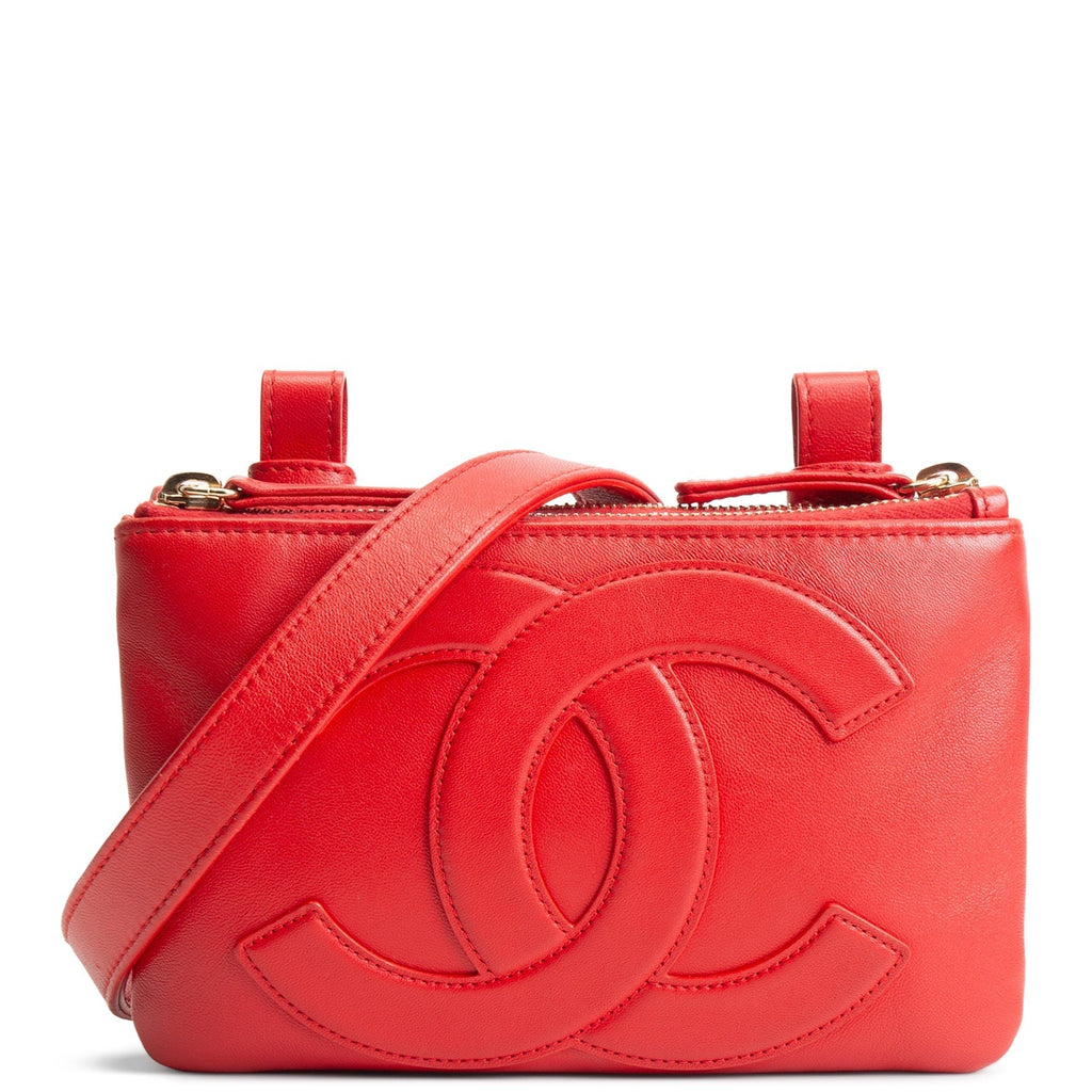 CH CC Mania Double Waist Bag - Red