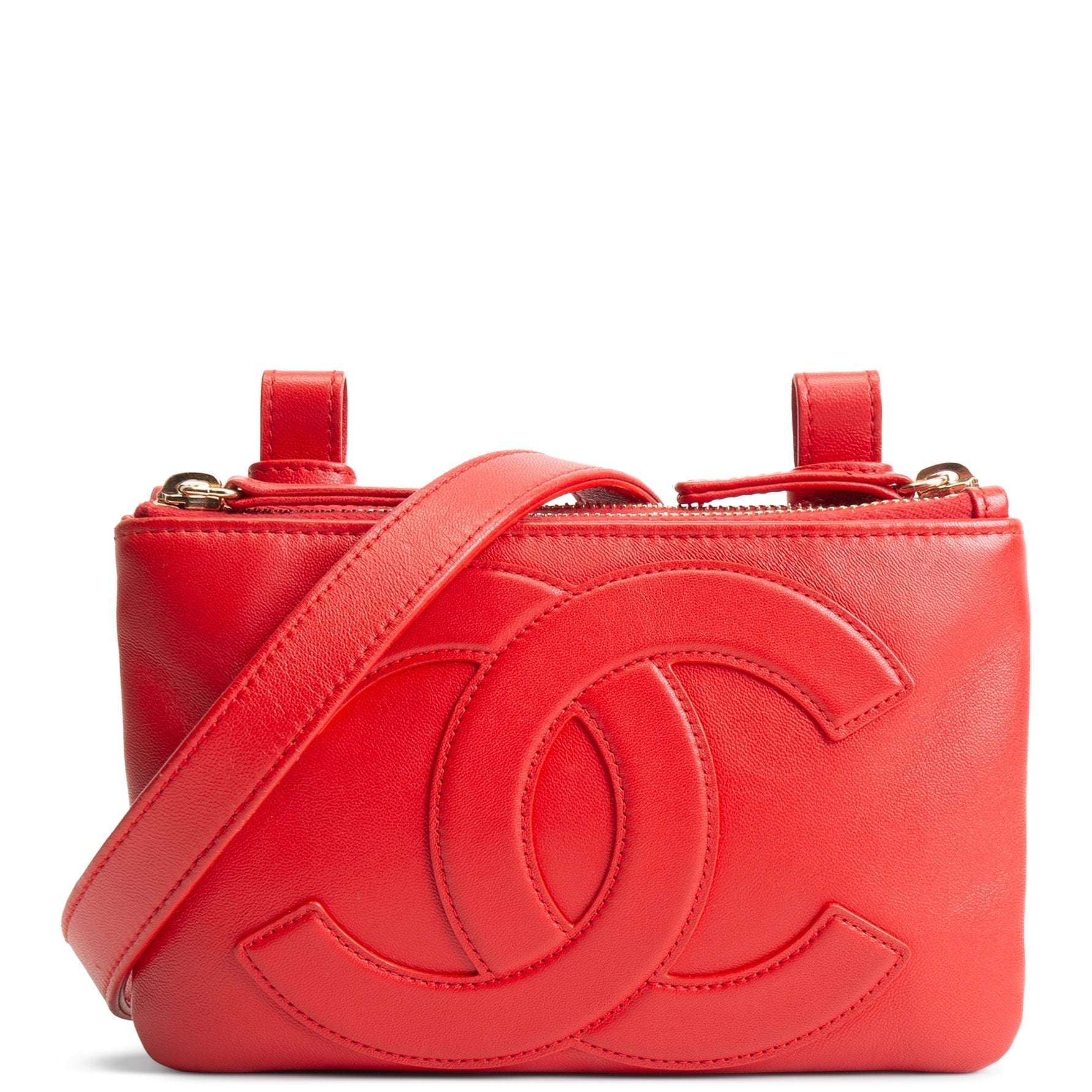 CH CC Mania Double Waist Bag - Red