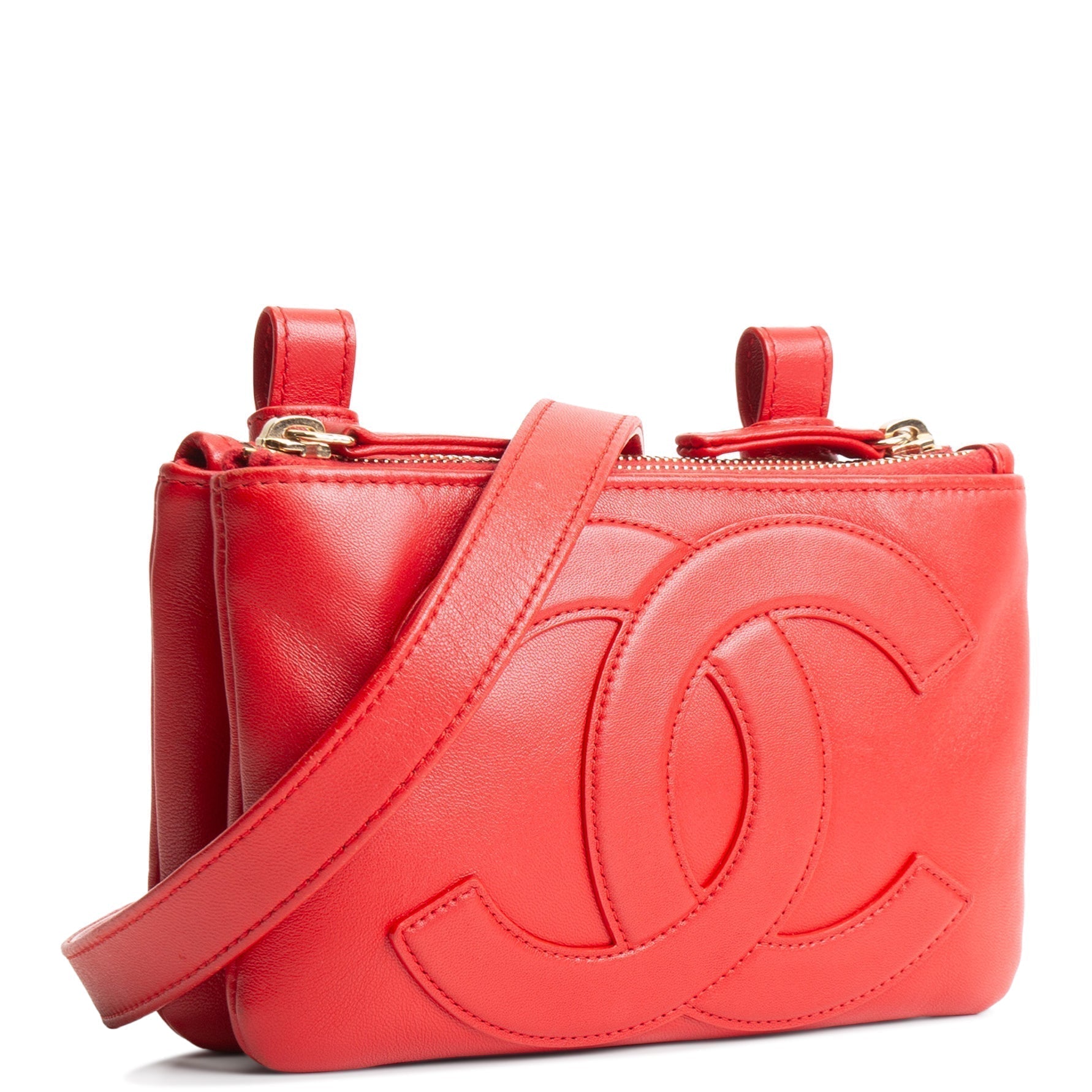 CH CC Mania Double Waist Bag - Red
