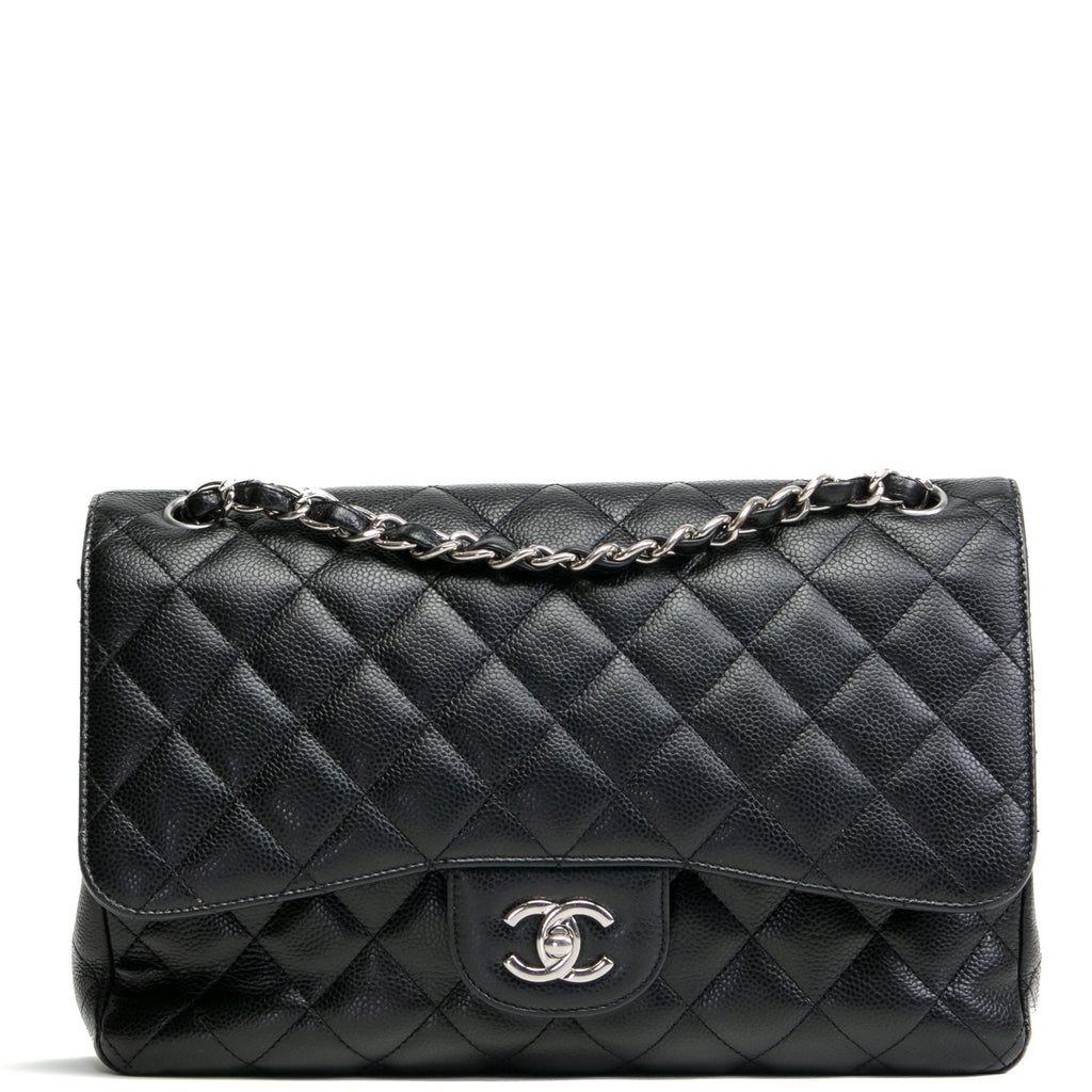 CH Caviar Classic Jumbo Double Flap - Black
