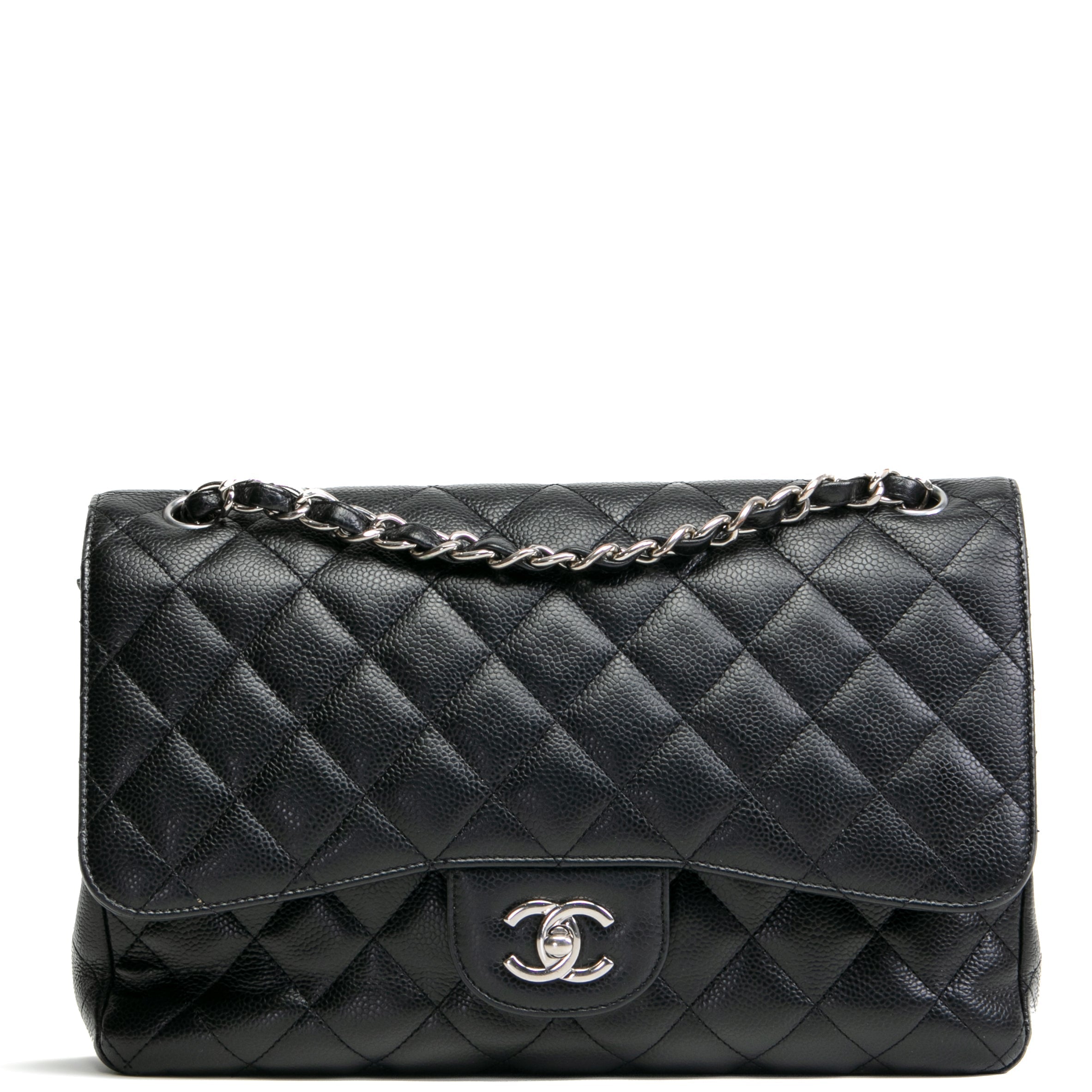 CH Caviar Classic Jumbo Double Flap - Black