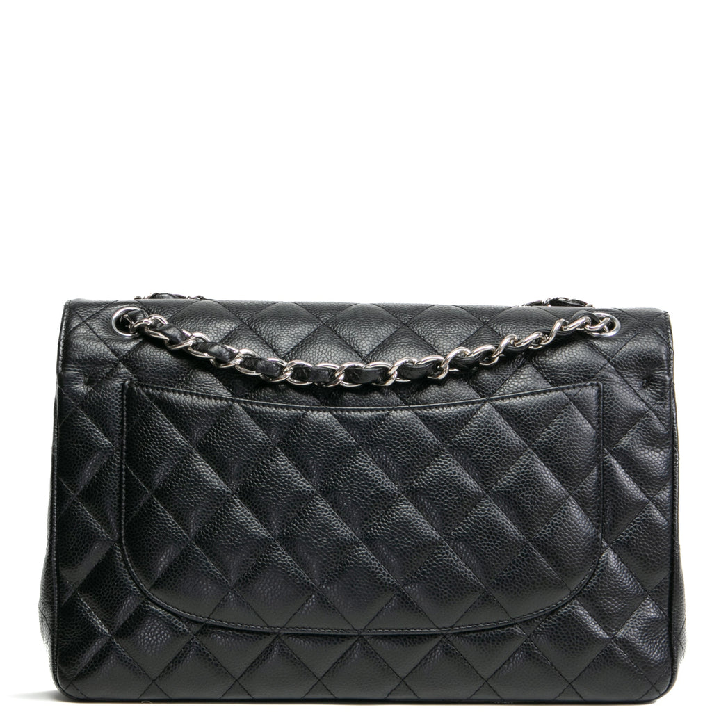 CH Caviar Classic Jumbo Double Flap - Black