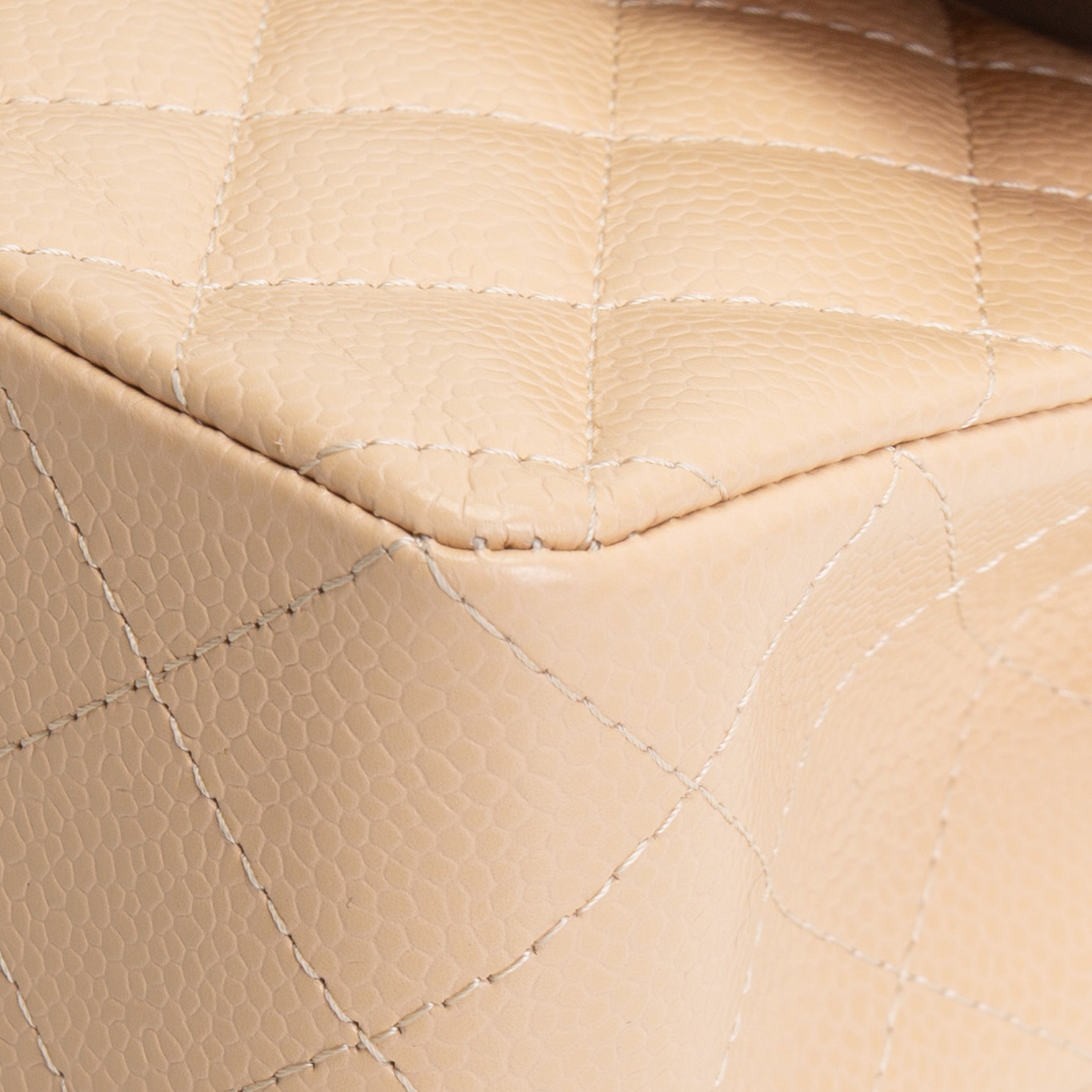 CH Classic Caviar Double Flap Small - Nude