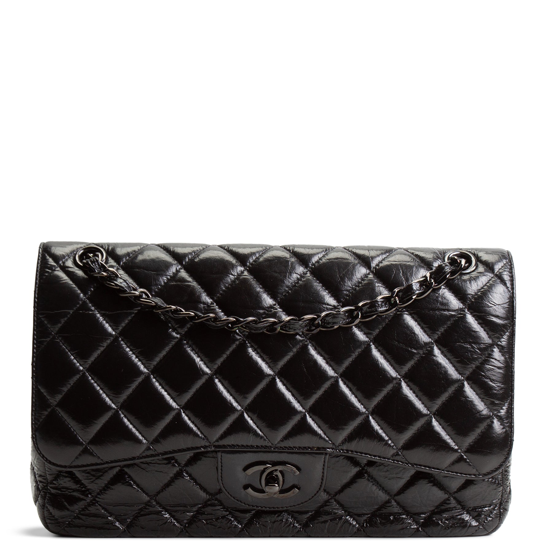 CH Classic Crinkle Double Jumbo Flap - Black