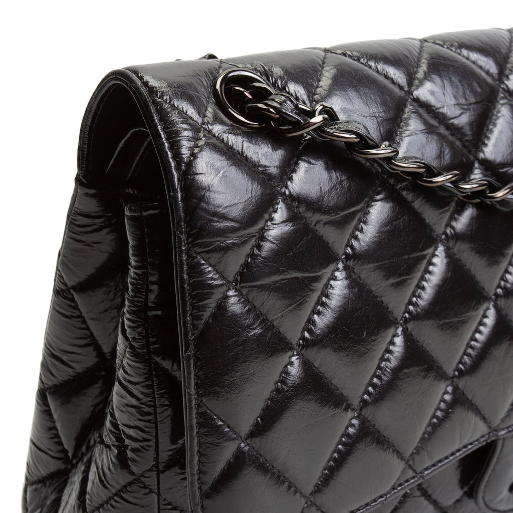 CH Classic Crinkle Double Jumbo Flap - Black