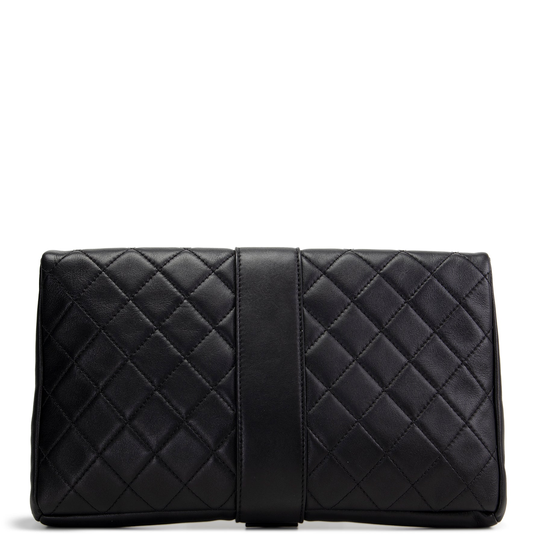 CH Grip Clutch Black Calfskin