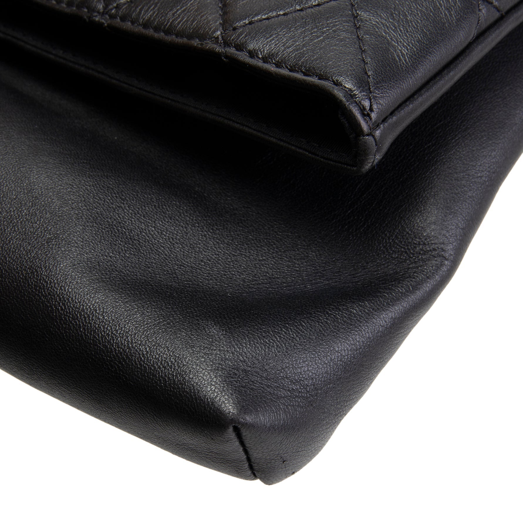 CH Grip Clutch Black Calfskin