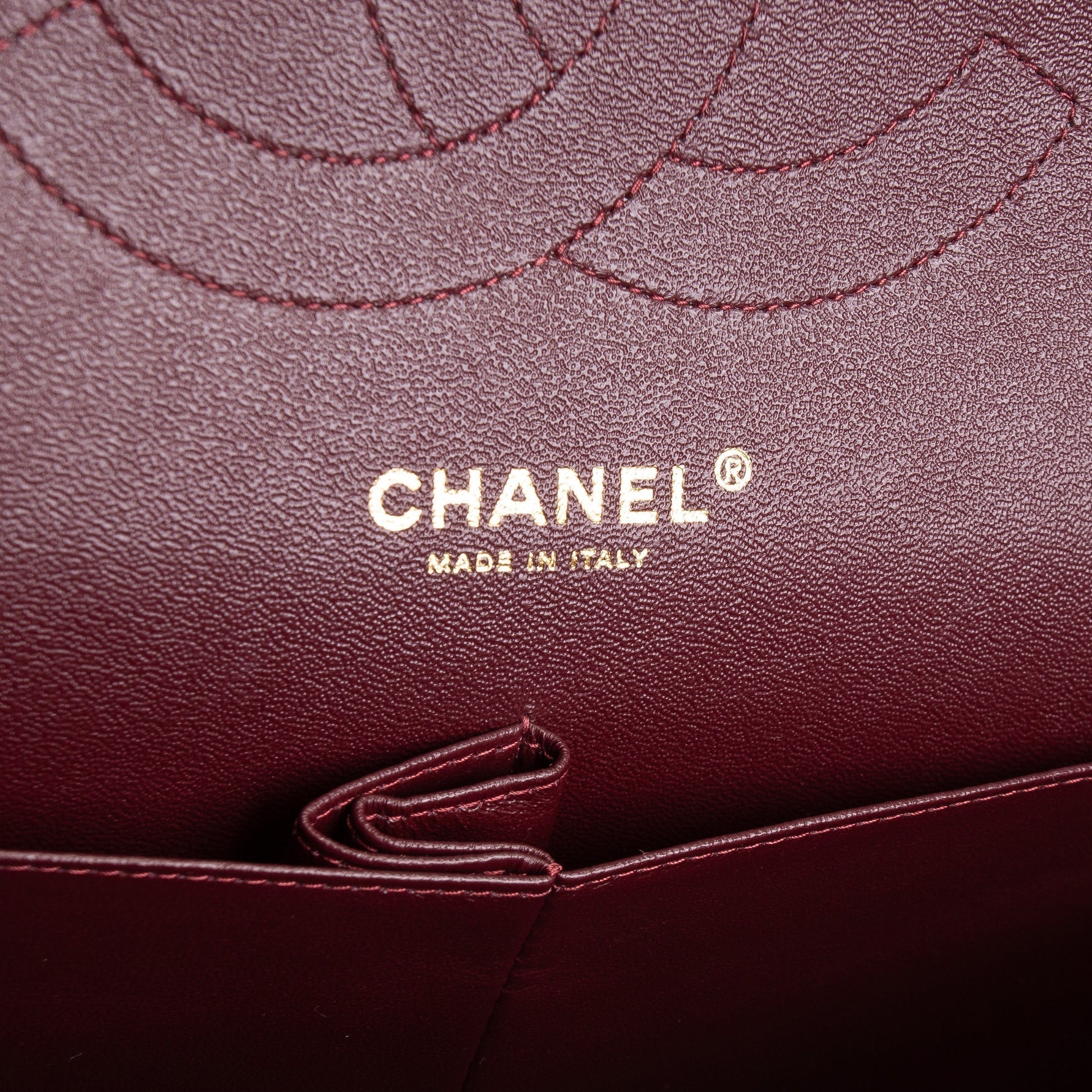 CH Lambskin Jumbo Double Flap - Black