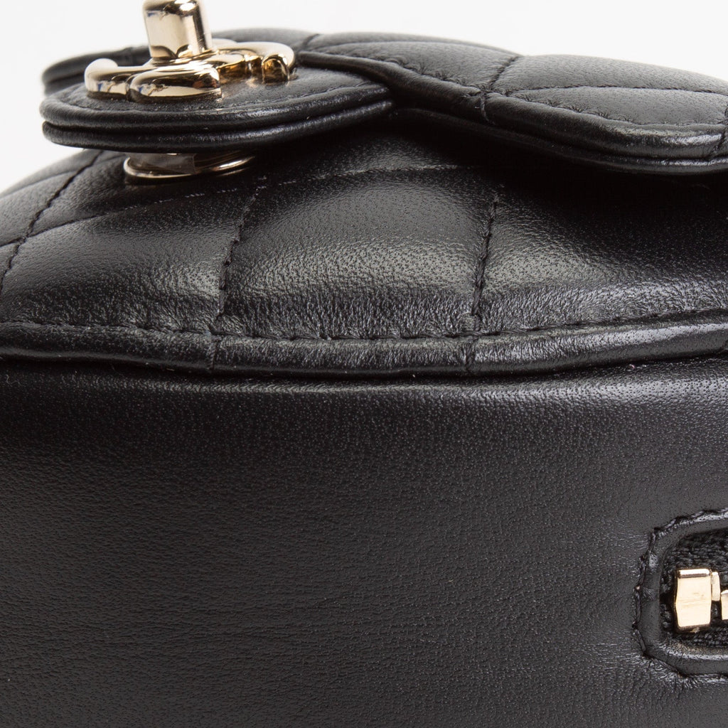 CH Mini CC In Love Heart Belt Bag - Quilted Lambskin