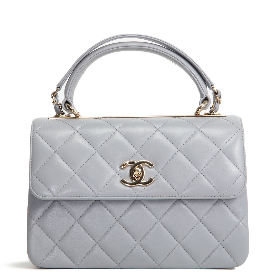 CH Trendy CC Small Flap Bag - Light Grey