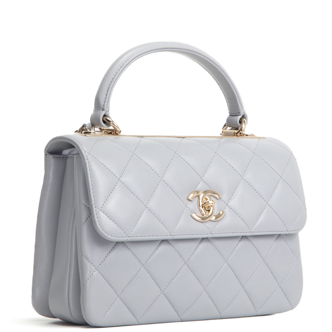 CH Trendy CC Small Flap Bag - Light Grey