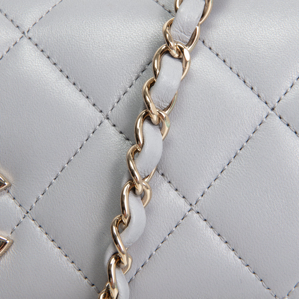 CH Trendy CC Small Flap Bag - Light Grey