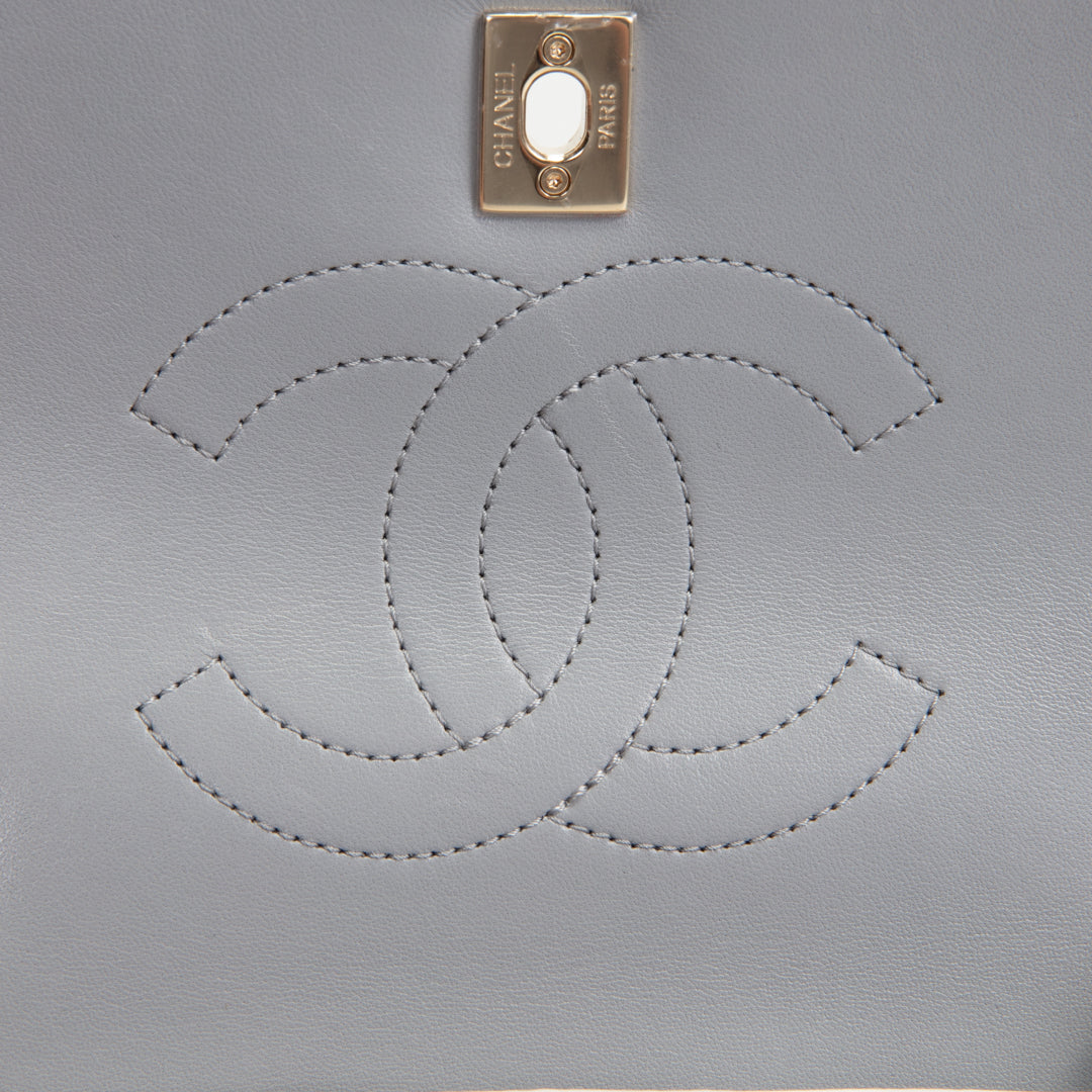 CH Trendy CC Small Flap Bag - Light Grey