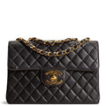 CH Vintage Maxi CC Flap Bag - Black