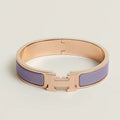 Clic H bracelet  rose gold vert lilac
