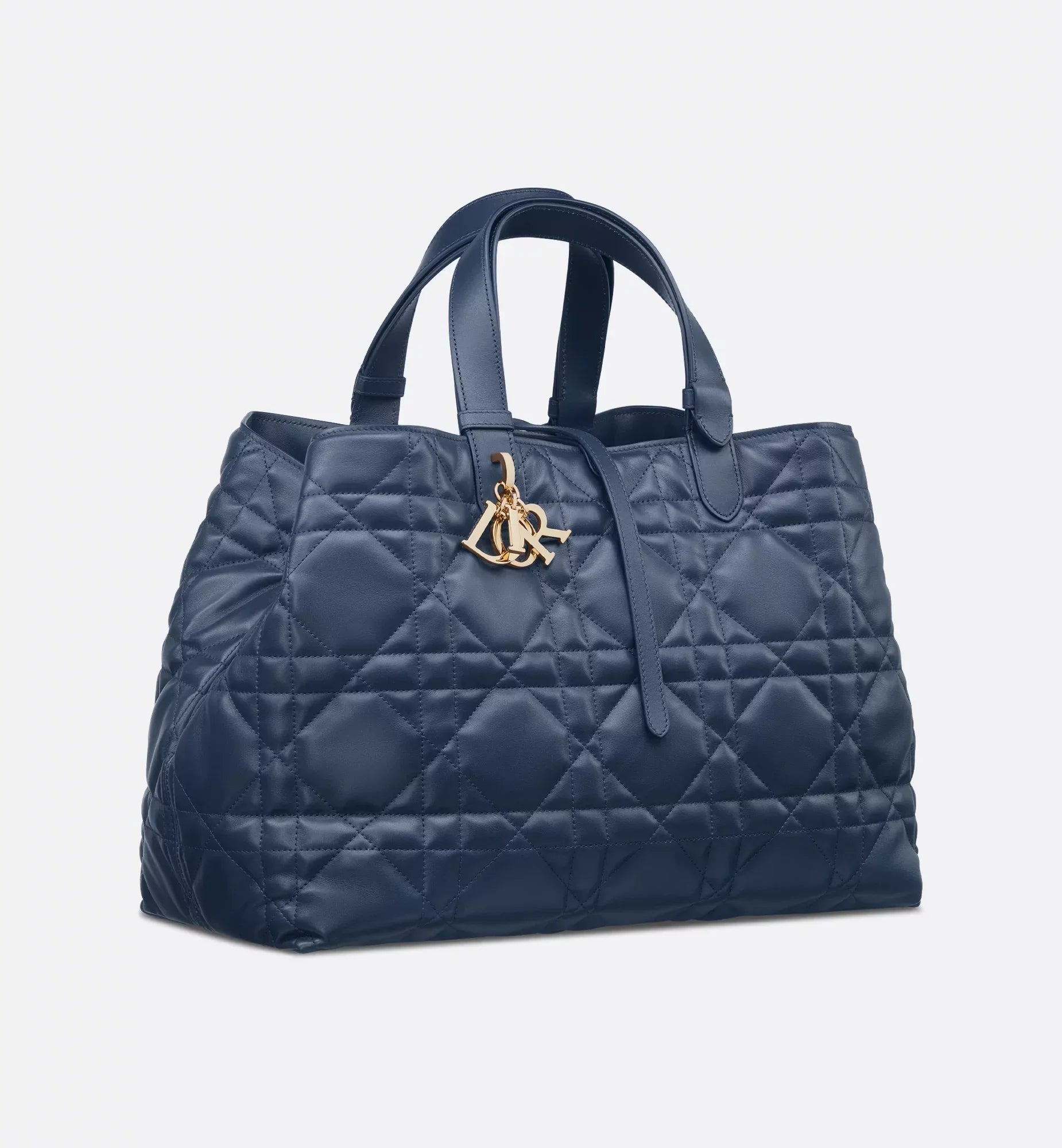DIOR Toujours TOTE bag Medium Blue - full calfskin 28.5