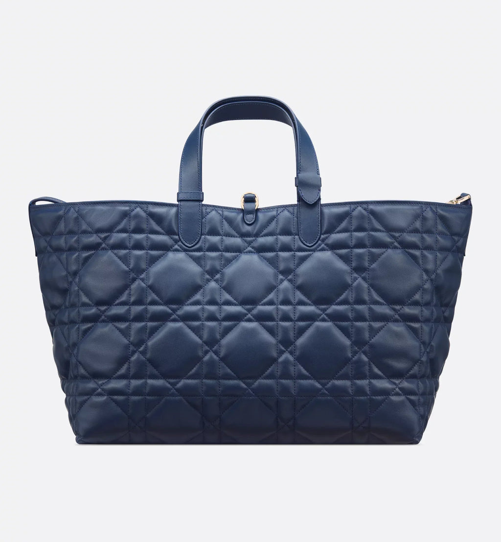 DIOR Toujours TOTE bag Medium Blue - full calfskin 28.5