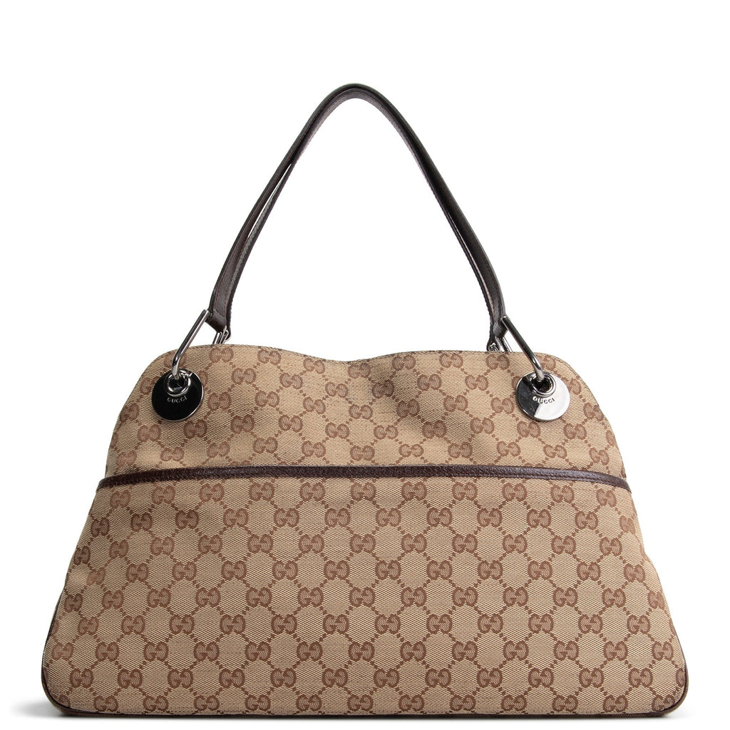 GU Eclipse GG Canvas Shoulder Bag