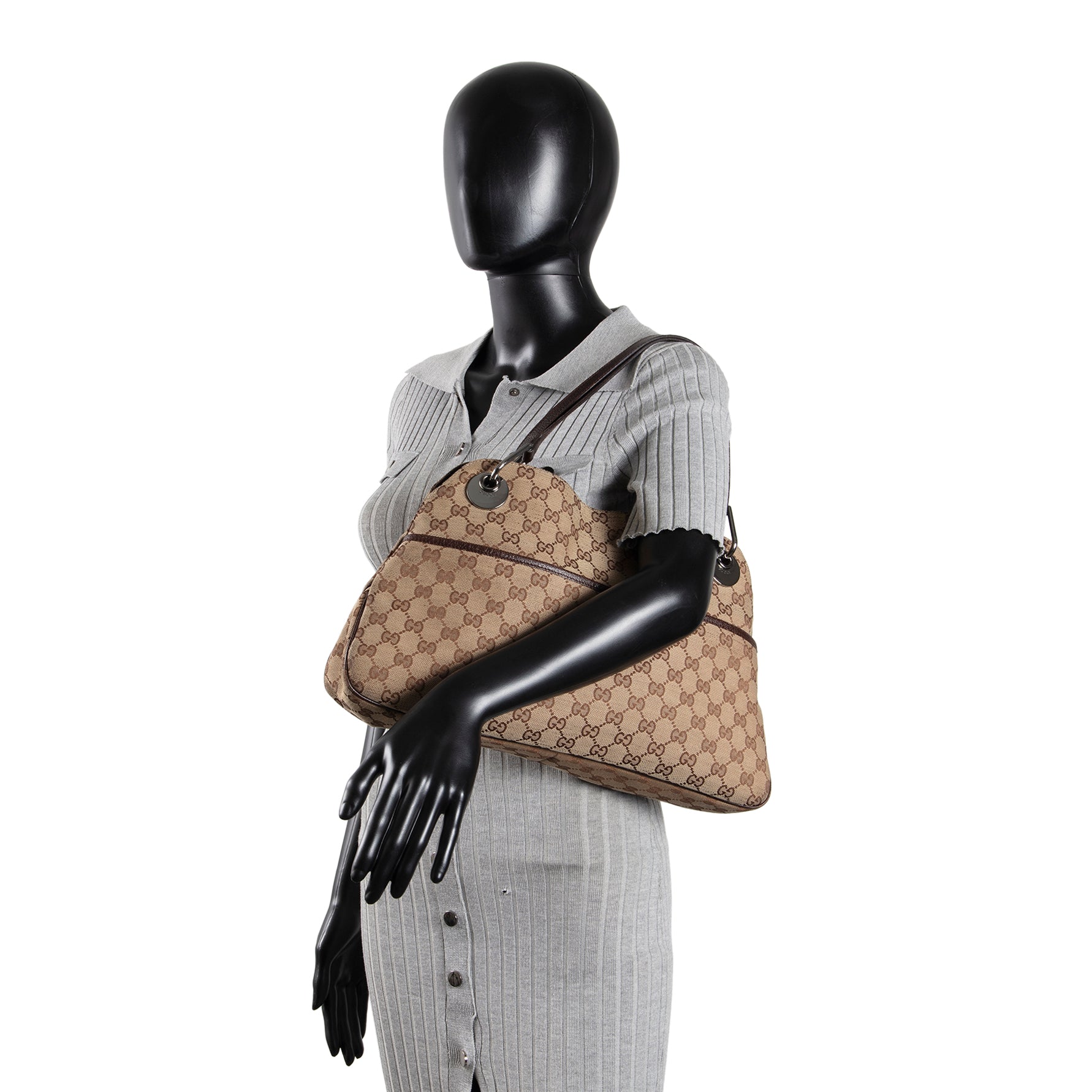 GU Eclipse GG Canvas Shoulder Bag
