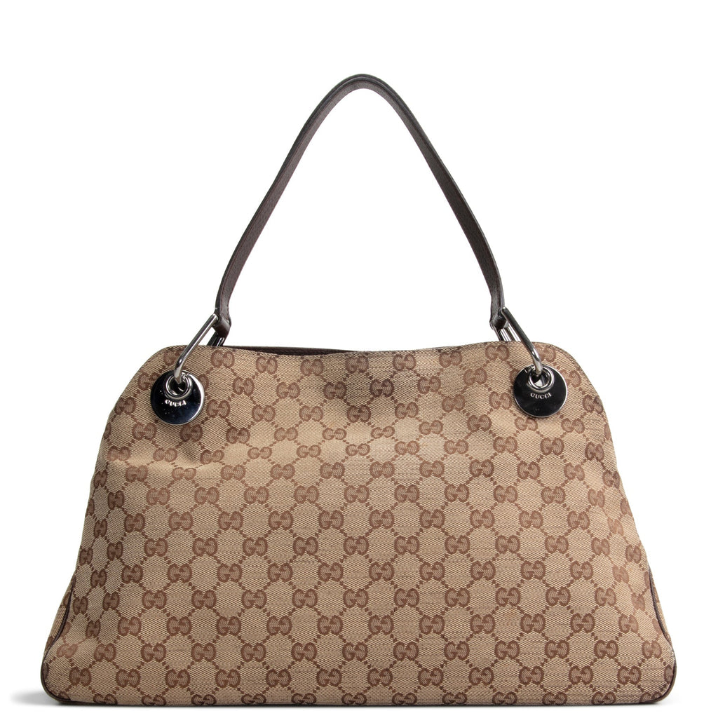 GU Eclipse GG Canvas Shoulder Bag