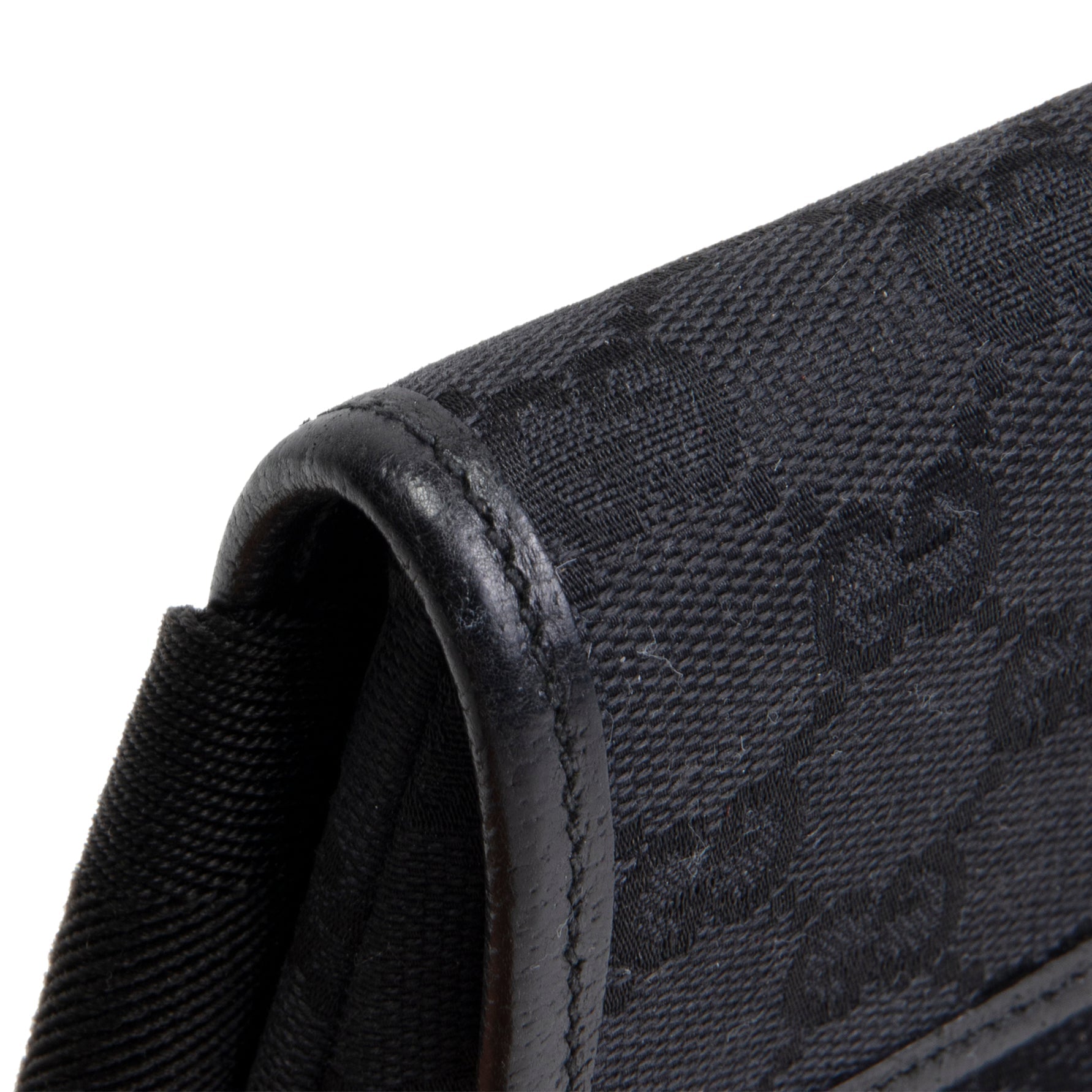 GU GG Canvas Waist Bag - Black OUTLET FINAL SALE