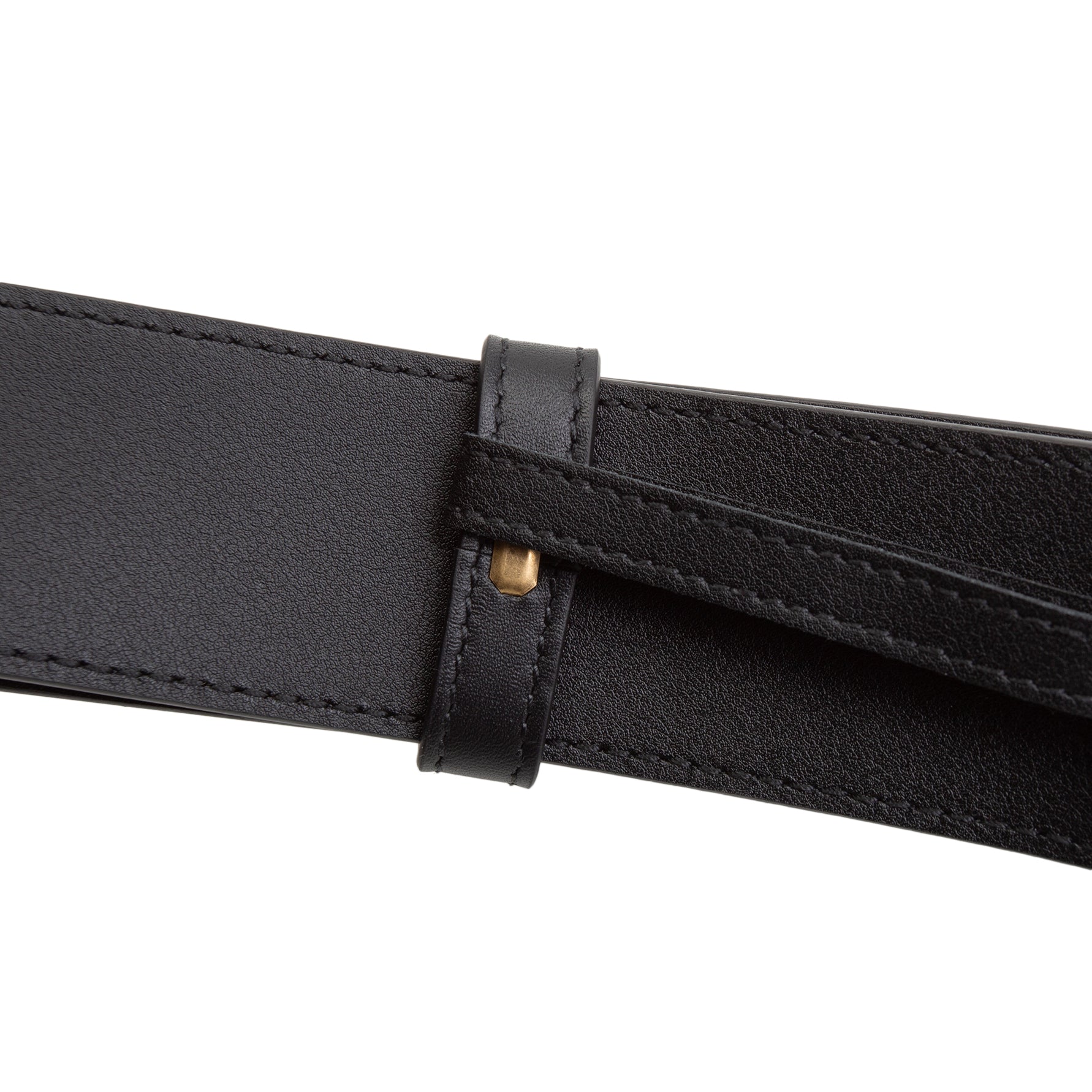 GU GG Marmont Wide Belt - Black