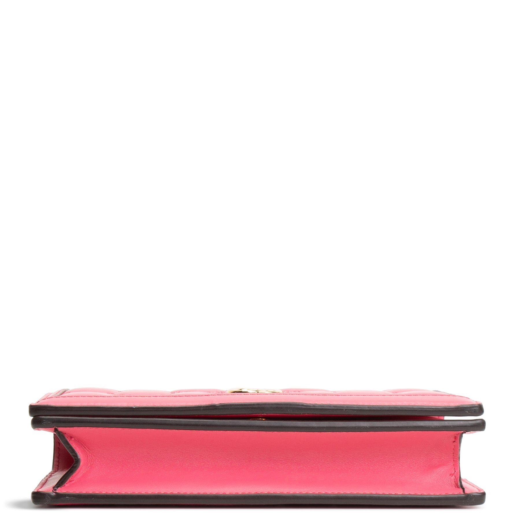 GU GG Matelasse Chain Wallet - Pink