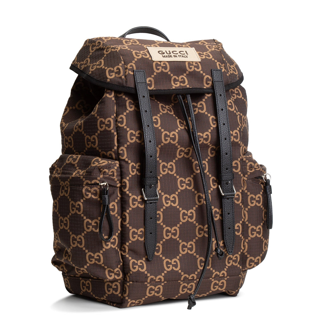 GU GG Nylon Ripstop Backpack - Brown