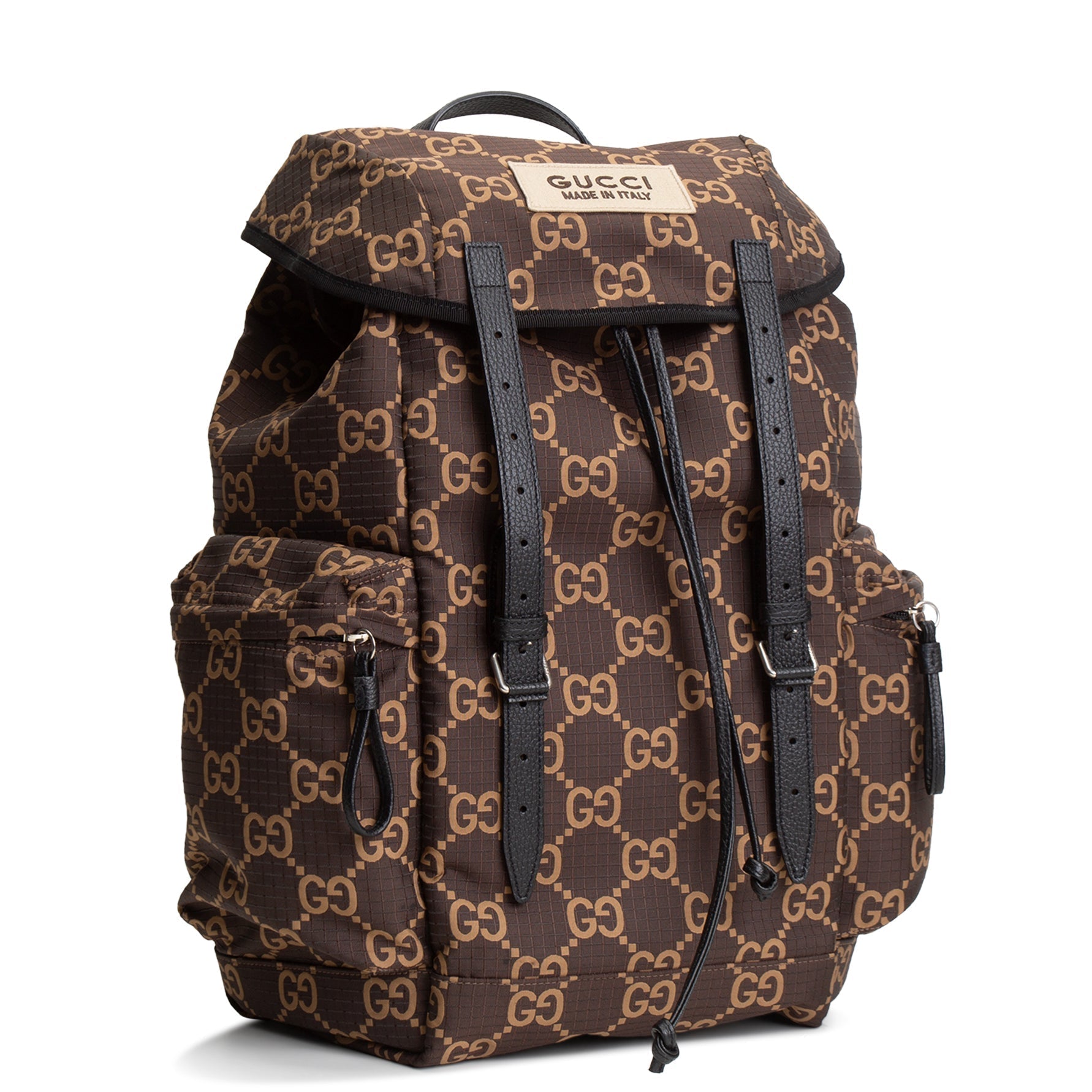 GU GG Nylon Ripstop Backpack - Brown