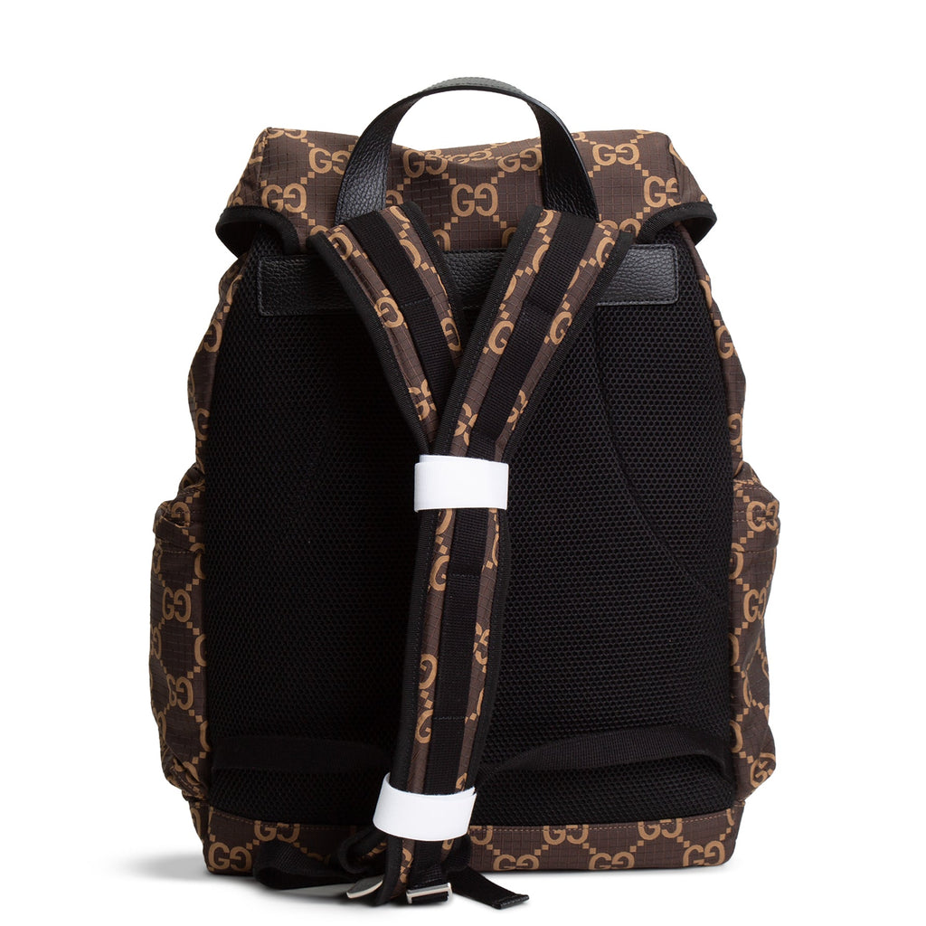 GU GG Nylon Ripstop Backpack - Brown