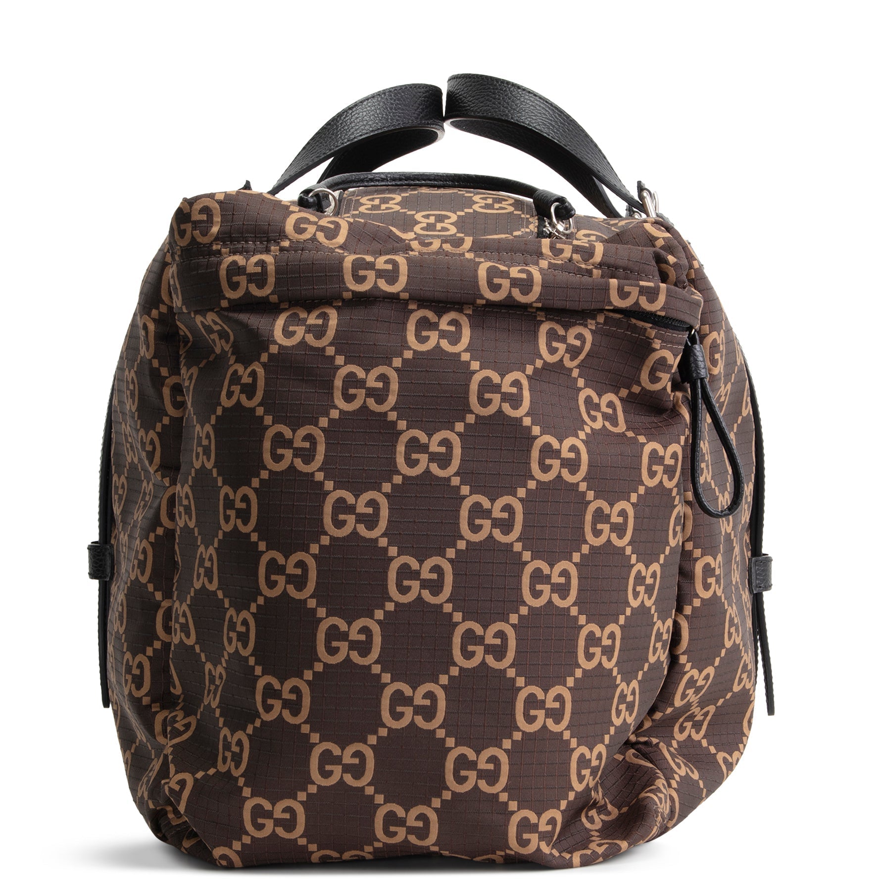 GU GG Nylon Ripstop Duffel Bag - Brown