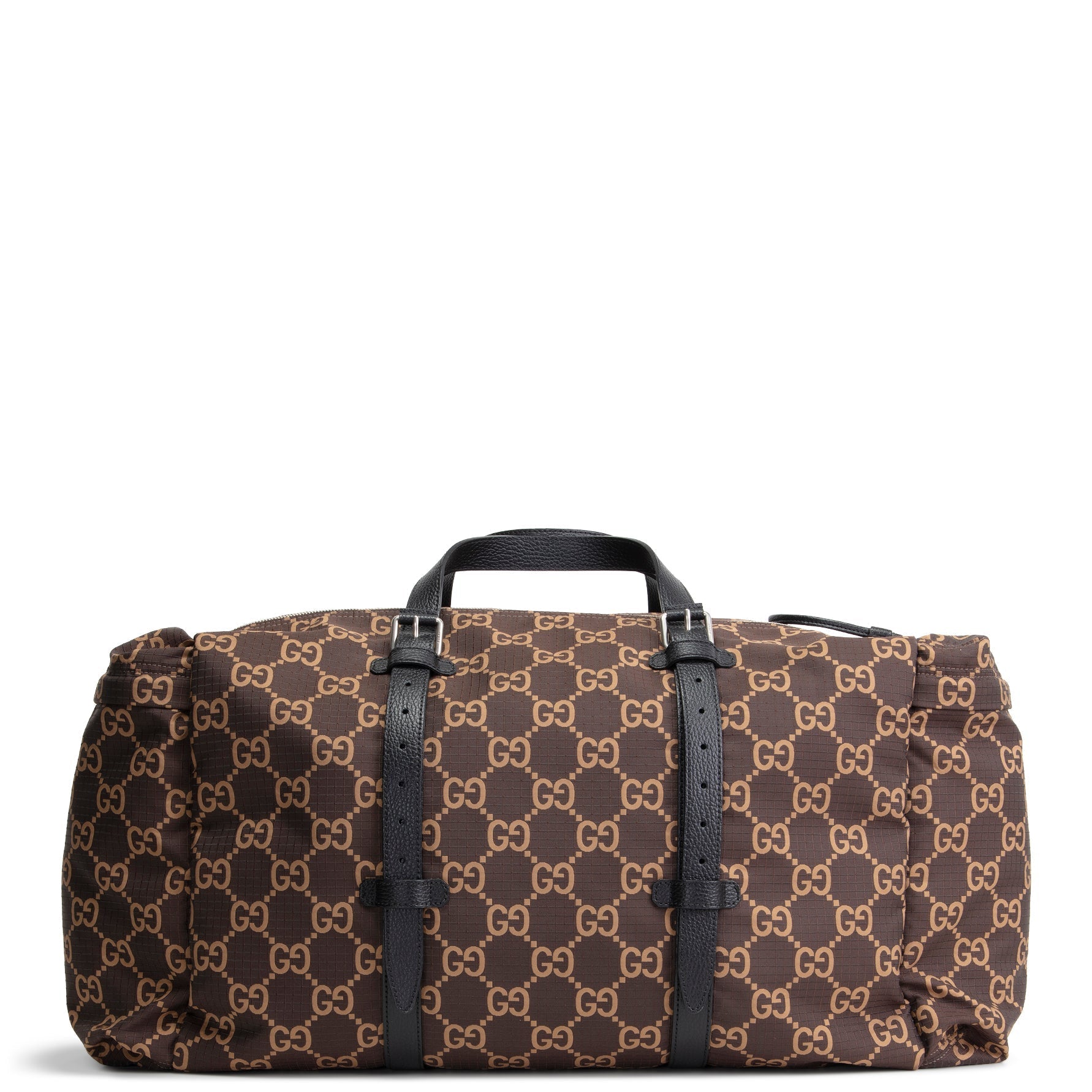GU GG Nylon Ripstop Duffel Bag - Brown