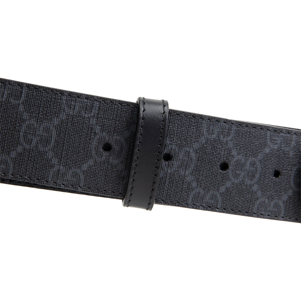 GU GG Supreme Interlocking G Belt - Black
