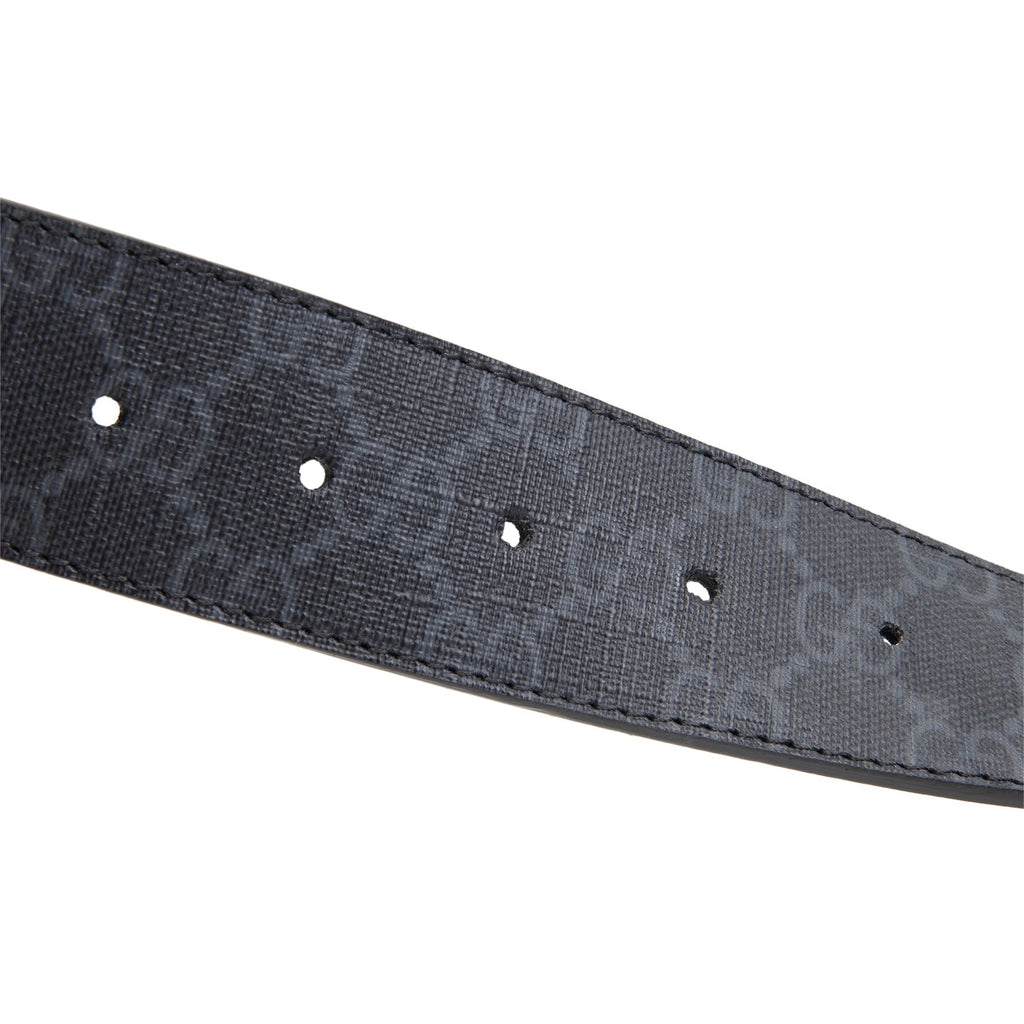 GU GG Supreme Interlocking G Belt - Black