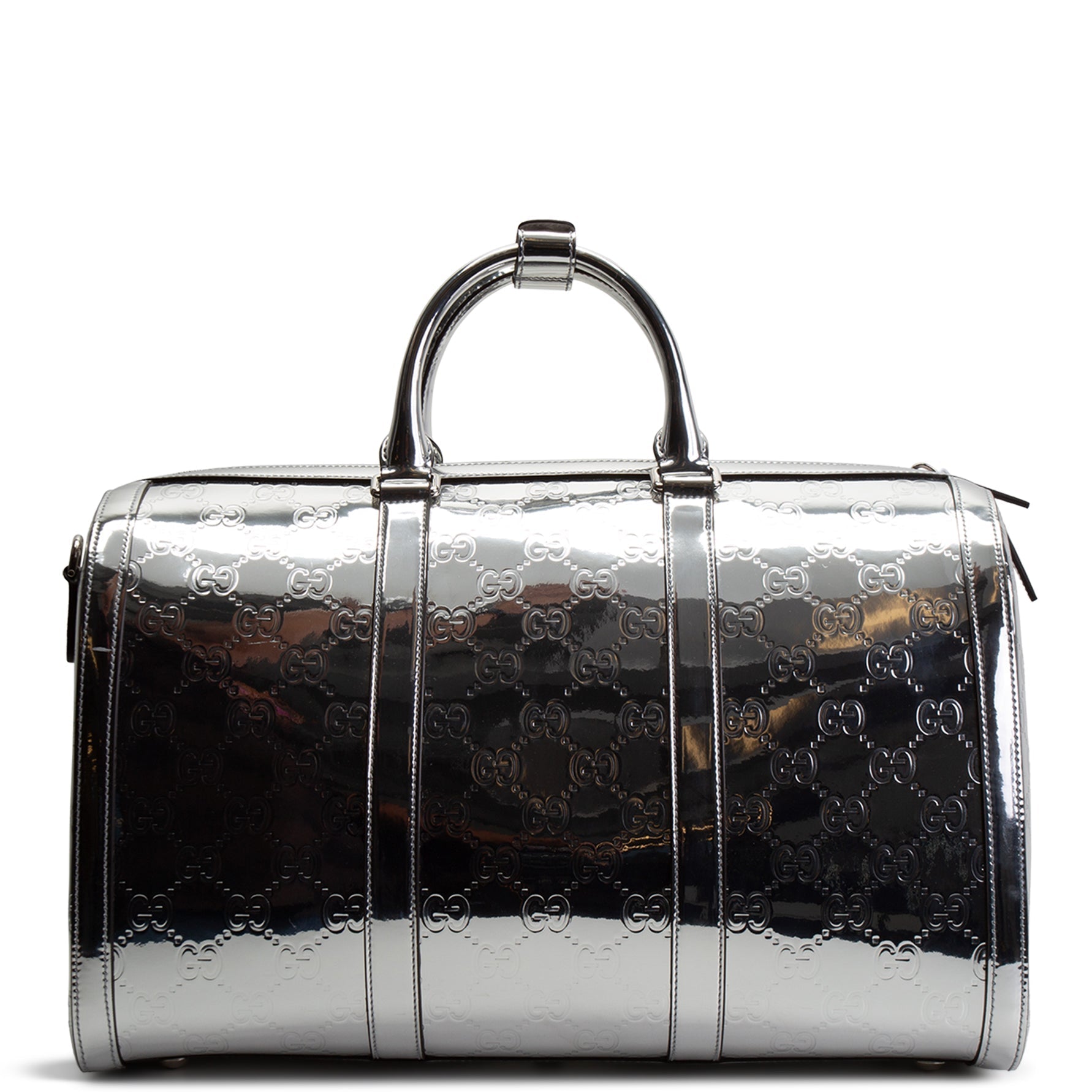 GU Guccissima Medium Mirror Effect Duffle