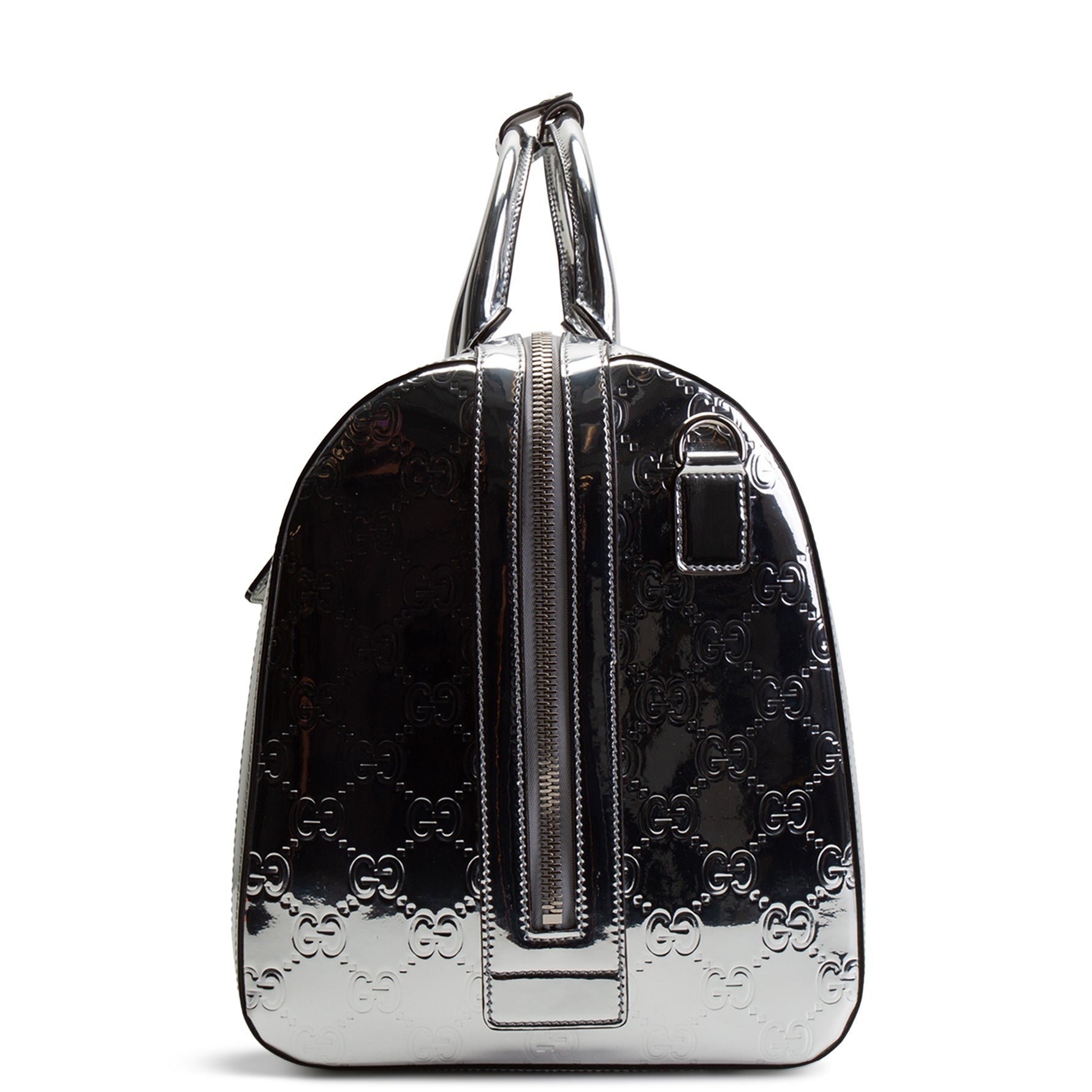 GU Guccissima Medium Mirror Effect Duffle