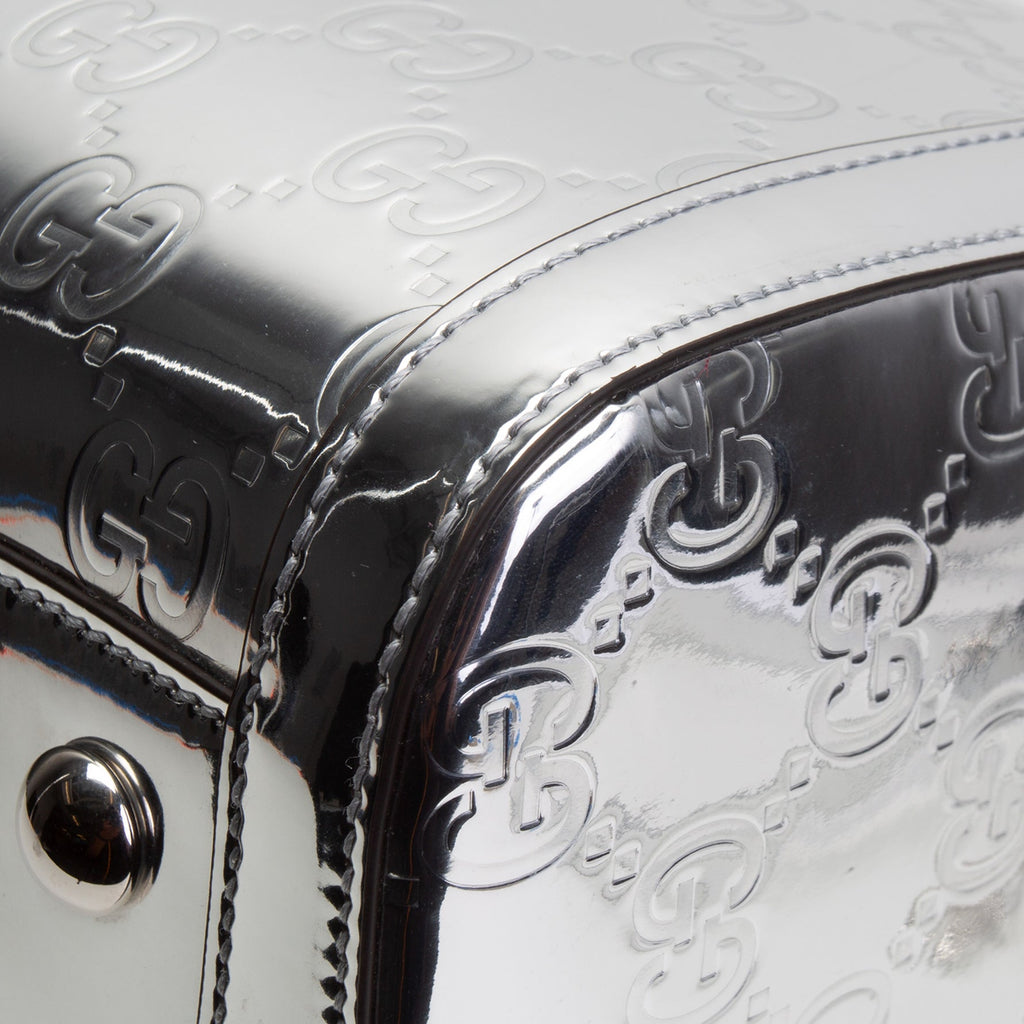 GU Guccissima Medium Mirror Effect Duffle