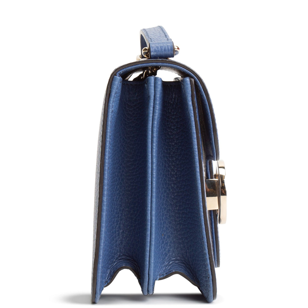 GU Interlocking G Dollar Bag - Blue