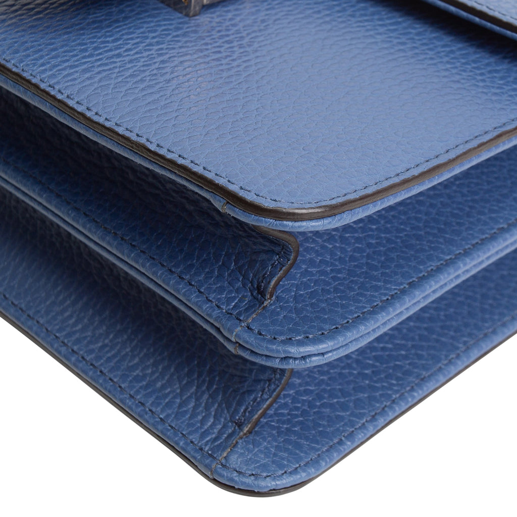GU Interlocking G Dollar Bag - Blue