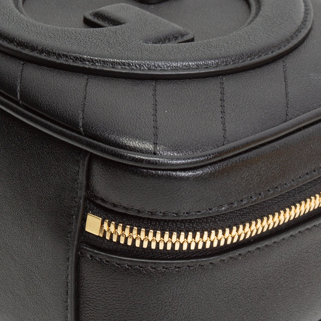 GU Leather Blondie Top Handle - Black