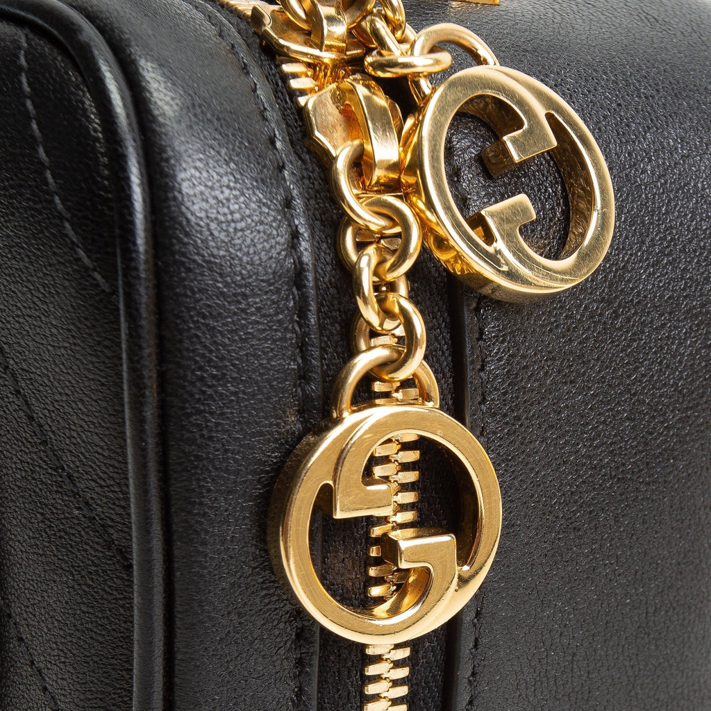 GU Leather Blondie Top Handle - Black