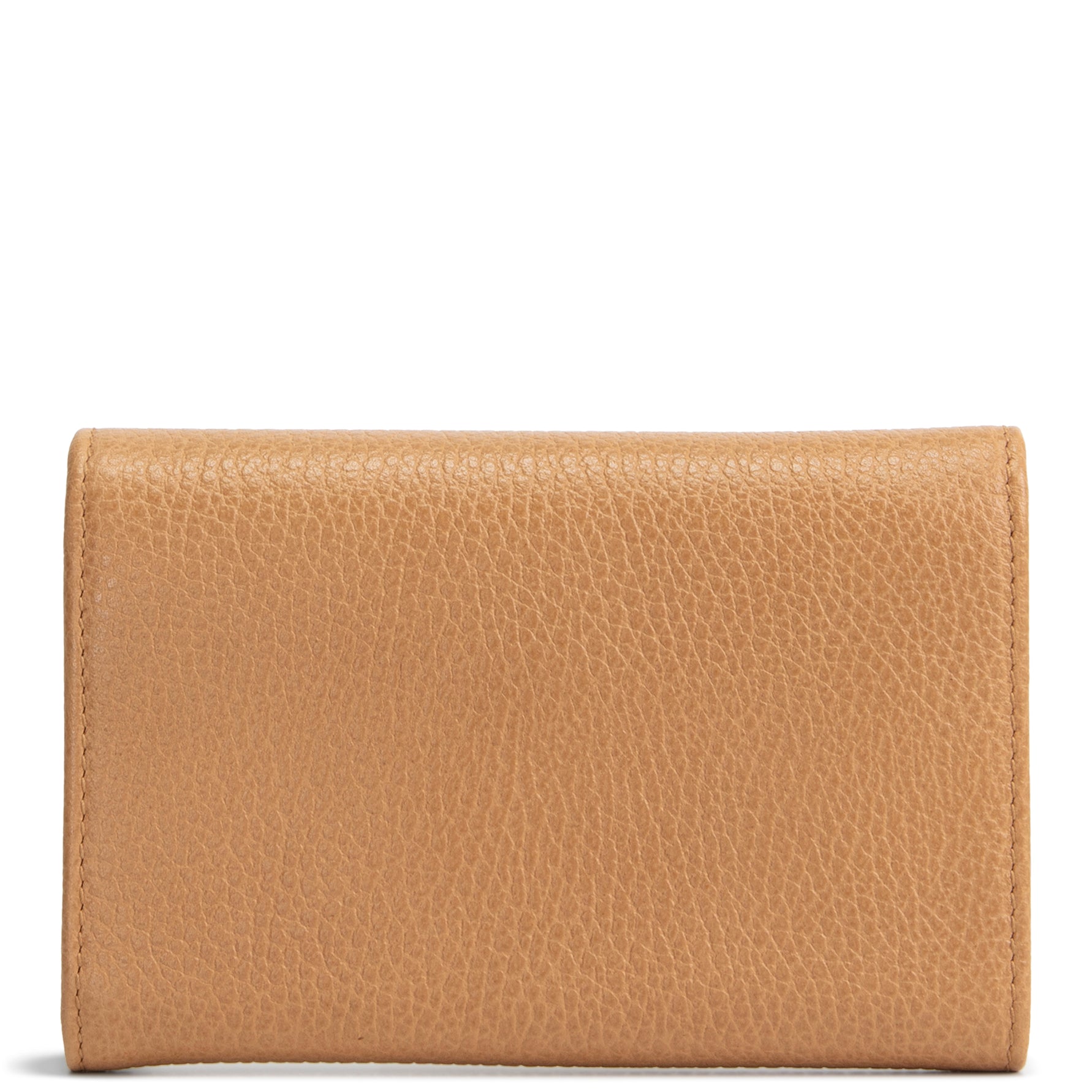 GU Leather French Wallet - Cognac